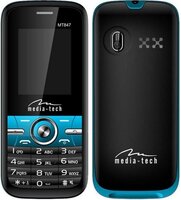 Media-Tech MT847KB Dual SIM telefon, fekete/kék