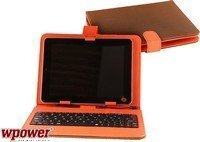 WPower 7" billentyűzetes narancssárga mintás tablet tok