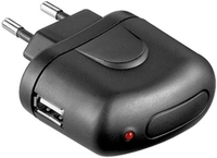 Adapter 1xUSB 1A Goobay Black 44004