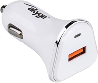 Adapter Autós 12V 1xUSB 3A QC 3.0 Akyga AK-CH-07 White