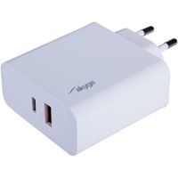 Adapter 1xUSB+1x USB-C 3,25A 5V 65W QC 3.0 Akyga AK-CH-15