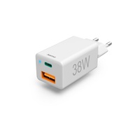 Adapter 1xUSB+1x USB-C PD/QC 38W Hama hálózati tőltő 201640