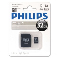Memóriakártya 32gb micro SDHC + adapter CLASS10 PHILIPS