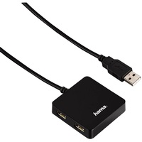 HUB USB 2.0 Buspowered 1:4, fekete