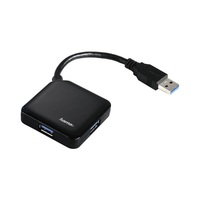 HUB USB 3.0, 1:4 Buspowered fekete