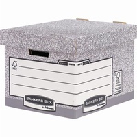 Archiváló konténer, karton, standard, Fellowes® Bankers Box System, 10 db/csomag,