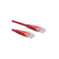 Kábel UTP CAT6, 0,5m, Roline piros