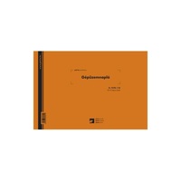 Gépüzemnapló A/4 25x3lapos tömb, fekvő