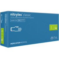 Gumikesztyű nitril púdermentes S 100 db/doboz, Nitrylex lila