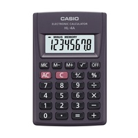 Zsebszámológép 8 digit Casio HL 4 fekete