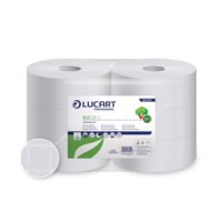 Toalettpapír 2 rétegű közületi átmérő: 26 cm 6 tekercs/karton 26 J EcoLucart_812207 fehér