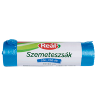 Szemeteszsák 20 liter 49 x 50 cm 20 db/tekercs Reál kék