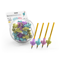 Ceruza markolat, fogássegítő, szilikon, pasztell, 72 db/display, Silka