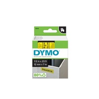 Feliratozógép szalag Dymo D1 S0720580/45018 12mmx7m, ORIGINAL, fekete/sárga