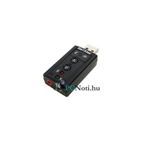 SpeedDragon USB virtual 7.1 hangerőszabályzós stereo adapter