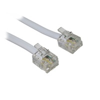 Somogyi USE T 5-10/WH 10m 6P4C d-d fehér telefon vezeték