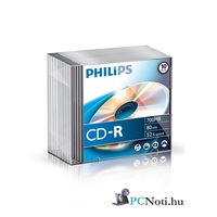Philips CD-R80 52x papírtokos írható CD lemez