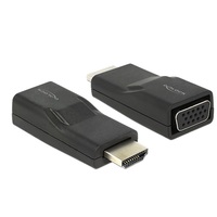 Delock 65655  HDMI dugó > VGA hüvely fekete adapter