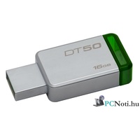 Kingston 16GB USB3.0 Ezüst-Zöld (DT50/16GB) Flash Drive