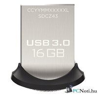 Sandisk 16GB USB3.0 Cruzer Fit Ultra Fekete-Ezüst (173351) Flash Drive
