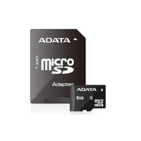 ADATA 8GB SD micro (SDHC Class 4) (AUSDH8GCL4-RA1) memória kártya adapterrel