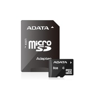 ADATA 8GB SD micro (SDHC Class 4) (AUSDH8GCL4-RA1) memóriakártya adapterrel