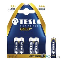 Tesla Gold AAA LR03 4 db/papírbliszter alkáli elem