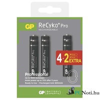 GP ReCyko+ Pro AAA (HR03) 800mAh akku 4+2db/bliszter