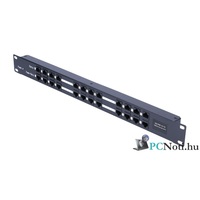 12 Port Passive PoE Injector 12V~48V DC, 650mA Max, 10/100Mbps, 19" Rack Panel