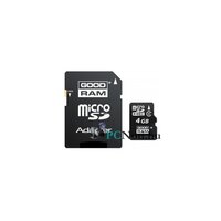 GOODRAM 4GB SD micro (SDHC Class 4) (M40A-0040R11) memória kártya adapterrel