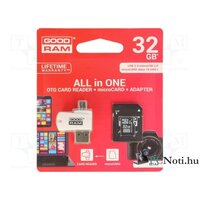 GOODRAM 32GB SD micro (SDHC Class 10 UHS-I) (M1A4-0320R11) All in 1 memória kártya + kártyaolvasó