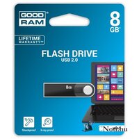 GOODRAM 8GB USB2.0 URA2 Fekete (URA2-0080K0R11) Flash Drive