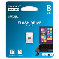 GOODRAM 8GB USB2.0 UPI2 Fehér (UPI2-0080W0R11) Flash Drive