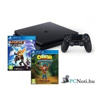 PlayStation 4 500GB konzol D/EXP + Crash Bandicoot + Ratchet & Clank játékszoftverek csomag