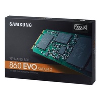 Samsung 500GB SATA3 860 EVO M.2 SATA (MZ-N6E500BW) SSD