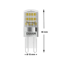 Osram Star átlátszó búra/1,9W/200lm/2700K/G9/230V LED kapszula