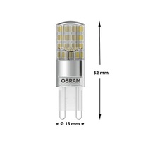 Osram Star átlátszó búra/2,6W/320lm/4000K/G9 230V LED kapszula