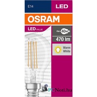 Osram Value Filament 4W/827 40 E14 470 lumen LED kisgömb izzó