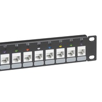 Legrand 632792 1U-19 colos patch panel árnyékolatlan (UTP) vagy árnyékolt (STP) keystone port fogadására