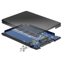 Delock 62688 2.5" SATA 22 Pin > M.2 NGFF beépíthető átalakító ház