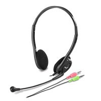 Genius HS-200C jack fekete headset