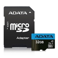 ADATA 32GB SD micro Premier (SDHC Class 10 UHS-I) (AUSDH32GUICL10A1-RA1) memória kártya adapterrel