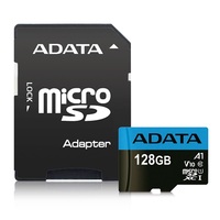 ADATA 128GB SD micro Premier (SDXC Class 10 UHS-I) (AUSDX128GUICL10A1-RA1) memória kártya adapterrel