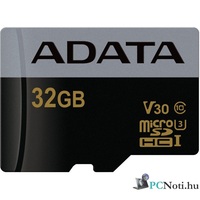 ADATA 32GB SD micro Premier Pro (SDHC Class 10 UHS-I U3) (AUSDH32GUI3V30G-R) memória kártya