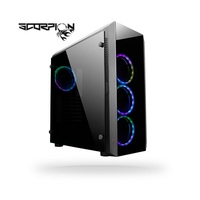 CHIEFTEC GL-02B-OP fekete (táp nélküli) ablakos ATX ház