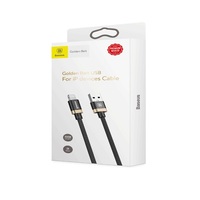 Baseus Golden Belt Series 2A 1,5m Lightning > USB fekete-arany kábel
