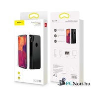 Baseus Rigid-edge iPhone XR 6.1 lekerekített fekete 0.3mm anti-spy edzettüveg kijelzővédő fólia