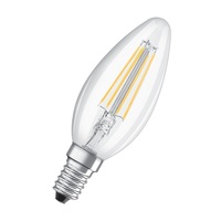 Osram Superstar átlátszó üveg búra/4,5W/470lm/4000K/E14  szabályozható LED gyertya izzó