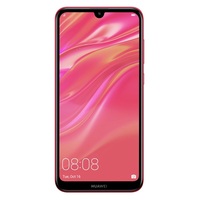 Huawei Y7 2019 6,26" LTE 32GB Dual SIM korall piros okostelefon