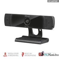 Trust GXT 1160 Vero Streaming HD mikrofonos fekete webkamera
